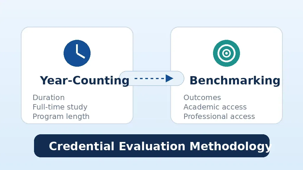 Credential evaluator comparing international education systems and evaluation methods