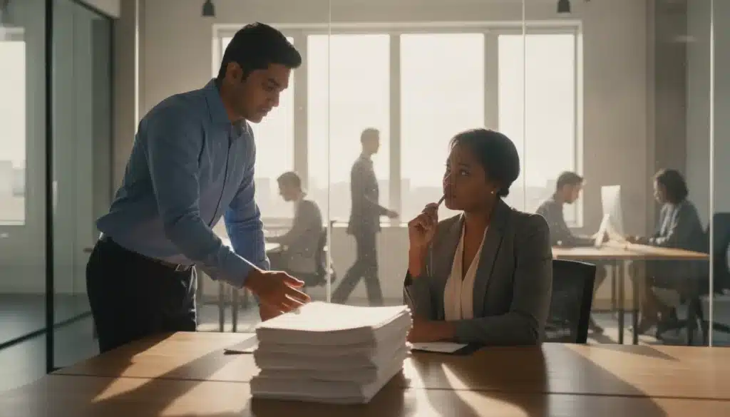 Advisor helping an internationally educated professional prepare for a same day credential evaluation